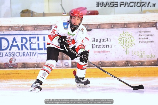 2020-01-18 Aosta Gladiators-Valpellice Bulldogs U17 3905 Massimiliano Stringat